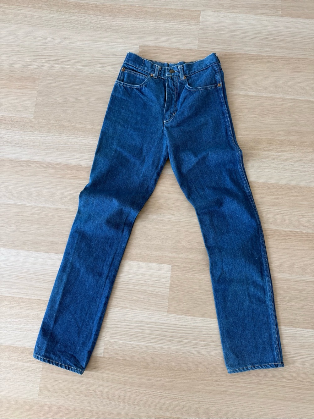Fiorucci Women's Straight Leg Denim Jeans - Deep Blue VINTAGE Made in Italy NWOT